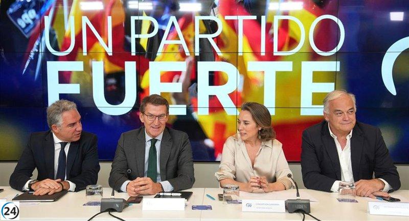 El PP celebra su Interparlamentaria en Ourense con la presencia de Feijóo, mientras Sánchez visita A Coruña.