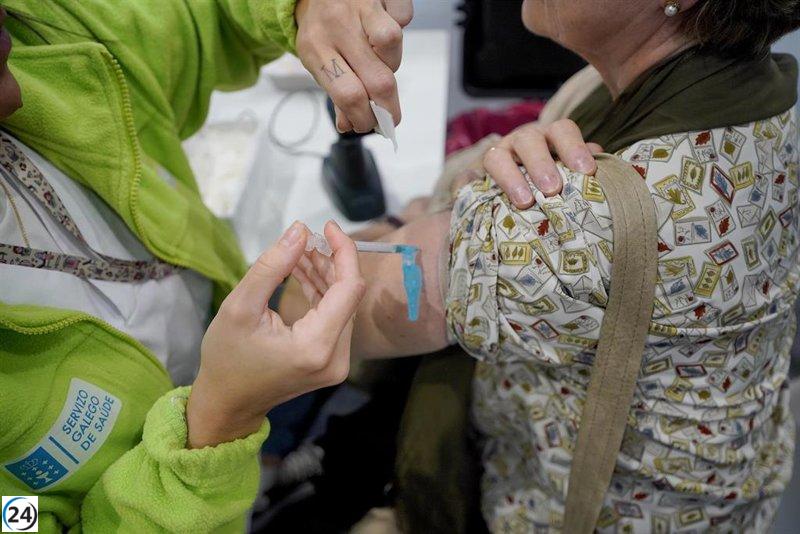 La campaña de vacunación contra la gripe y la covid del Sergas se extiende hasta el 26 de enero, a pesar de la disminución de la incidencia.
