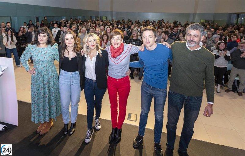 La ministra Yolanda Díaz pronostica escaños para Sumar en A Coruña y Pontevedra si obtiene resultados similares al 23J.