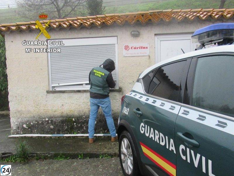 Vecino de Sanxenxo (Pontevedra) arrestado por robo en la oficina de Cáritas en Noalla
