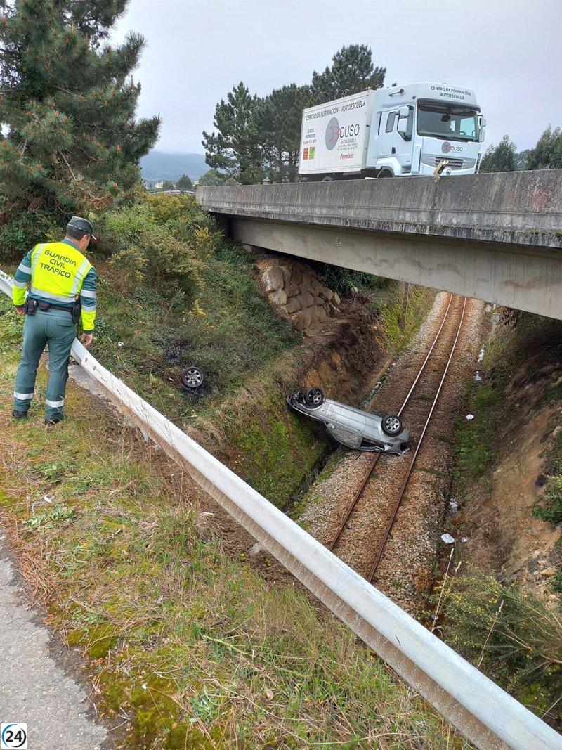 Accidente en Foz interrumpe el tráfico ferroviario del Feve por horas.