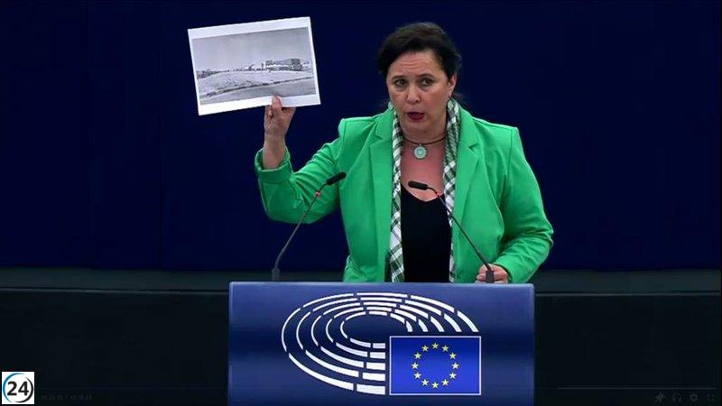 Ana Miranda del BNG se retira de la Delegación de Israel en la Eurocámara.