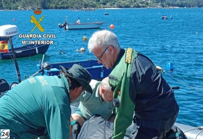 Encuentran en Cangas el cuerpo del hombre fallecido en accidente de planeadora.