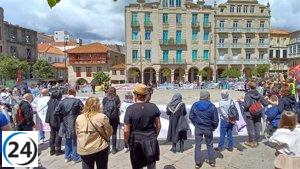 Grupos de toda Galicia protestan en Pontevedra contra la 