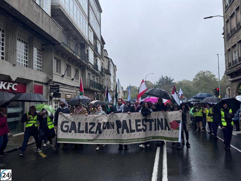 Manifestantes protestan en Santiago contra la