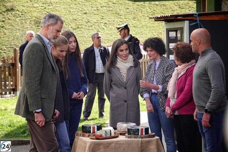 La princesa Leonor llevará queso de Cabrales a la Escuela Naval de Marín.