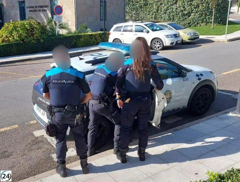 Arrestan a un hombre en Poio (Pontevedra) por agredir a un agente tras alterar el orden público.