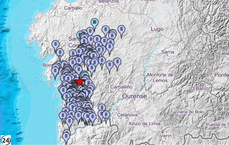 Terremoto de 3,2 grados sacude Barro, Pontevedra.