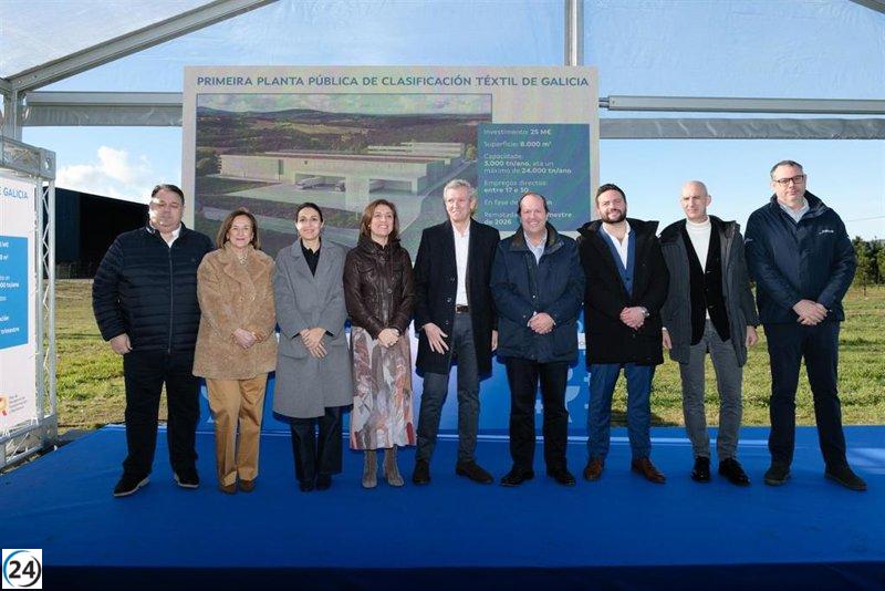 La Xunta lanzará en Cerceda una planta de reciclaje textil con capacidad para procesar 24.000 toneladas anuales.
