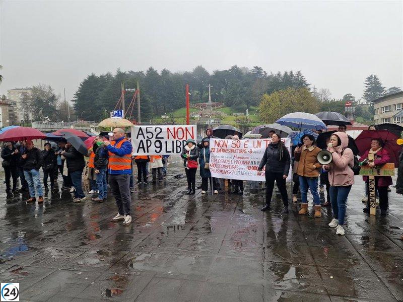 Vigo respalda la expansión del túnel de la A-52 tras acalorada protesta de residentes.