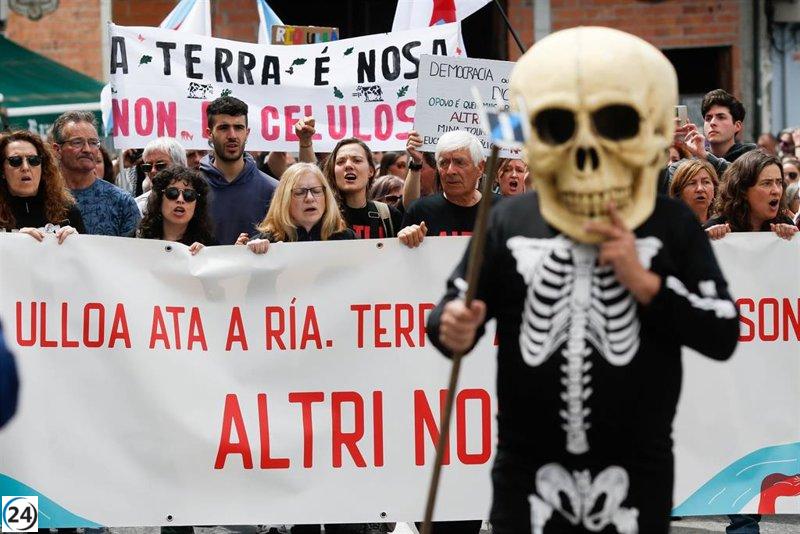 Concentraciones en la cuenca del Ulla: municipios se manifiestan contra Altri este domingo.