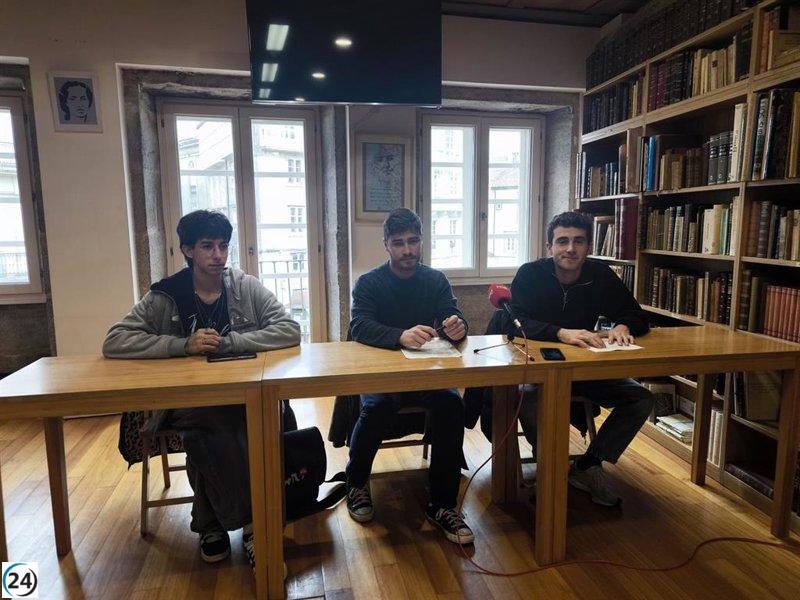 Estudiantes gallegos marchan el 9 de abril por la crisis habitacional.
