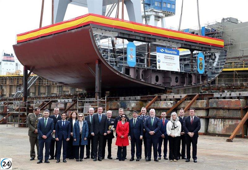 Navantia inicia la construcción de la F-113 con anticipación significativa respecto al cronograma del Ministerio de Defensa.