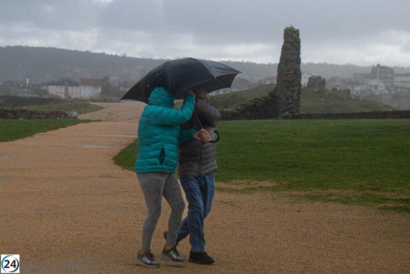 Galicia declara alerta amarilla por lluvia y tormenta desde esta tarde.