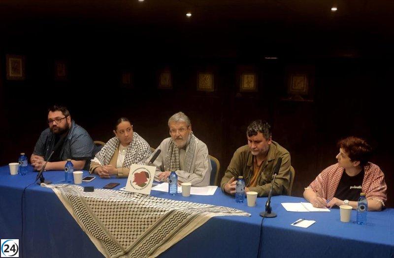 Gallegos se suman a marcha internacional por la ayuda humanitaria en Gaza.