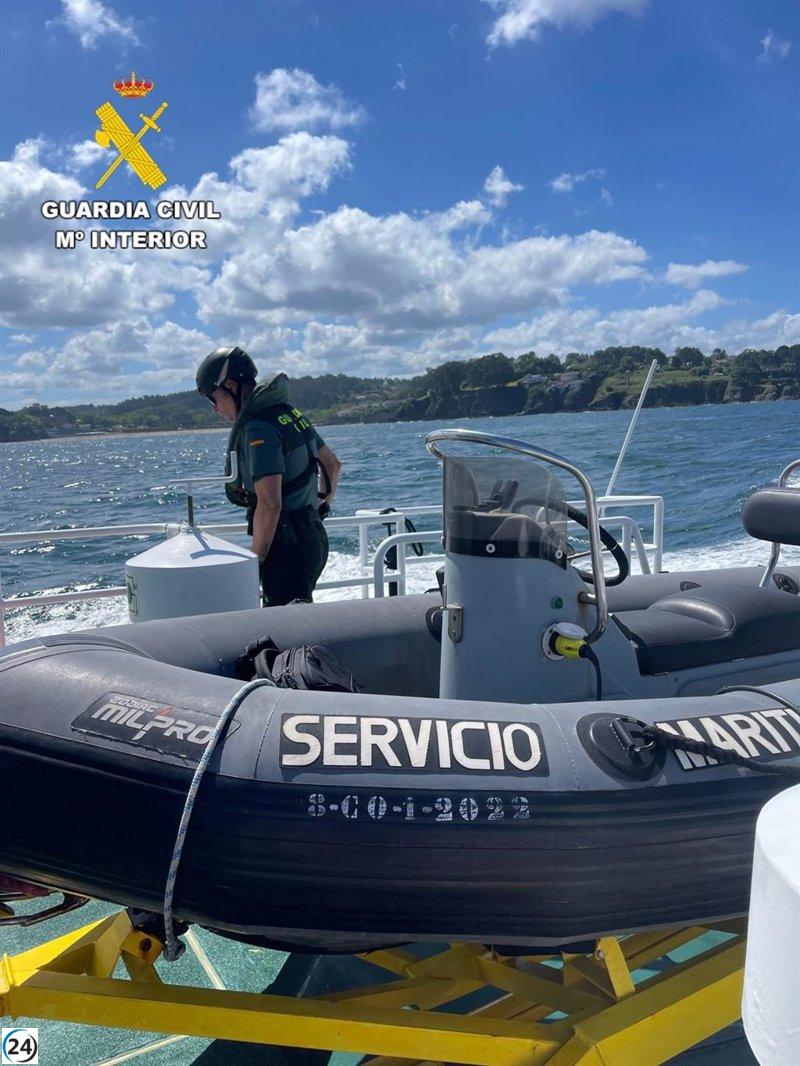 Guardia Civil refuerza supervisión de barcos y motos acuáticas en las costas de Galicia.