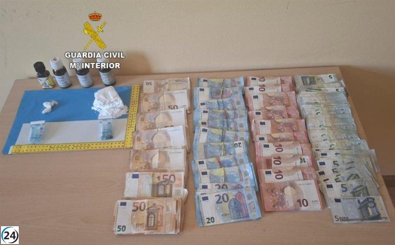 Detenida en A Guarda con casi 100 gramos de cocaína y más de 9.000 euros en efectivo.