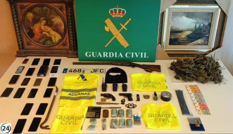Desmantelan banda responsable de robos violentos en hogares del sur de Pontevedra.