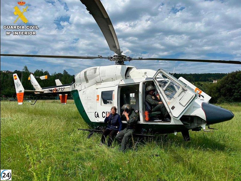 Encuentran a una anciana desaparecida en Paderne, A Coruña.