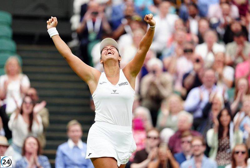 Jessica Bouzas avanza por primera vez a los octavos de final en un torneo de Grand Slam.