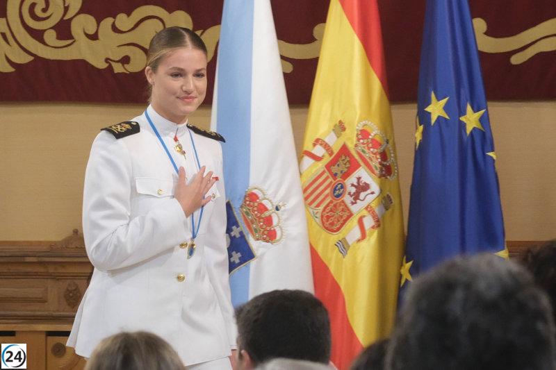 La princesa Leonor honra a Galicia con la Medalla de Oro y reafirma su lazo con la tierra.