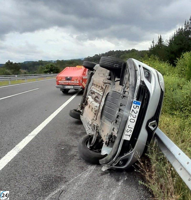 Accidente en la A-6 a la altura de Abegondo deja a una persona herida.