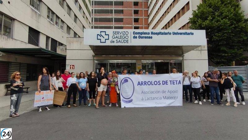 Se convoca movilización este lunes para frenar el traslado del paritorio de Ourense.