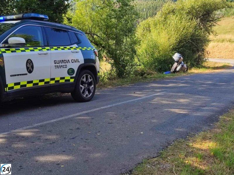 Detienen a camionero que se fugó tras accidente con motociclista gravemente herido.