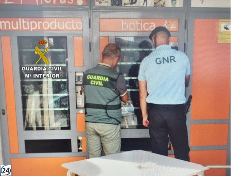 Capturan al sospechoso de intentar robar en máquinas de Meaño, Pontevedra.