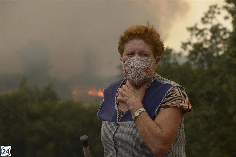 Veinte localidades afectadas por incendios en Carballeda, Beade, Leiro y Avión.