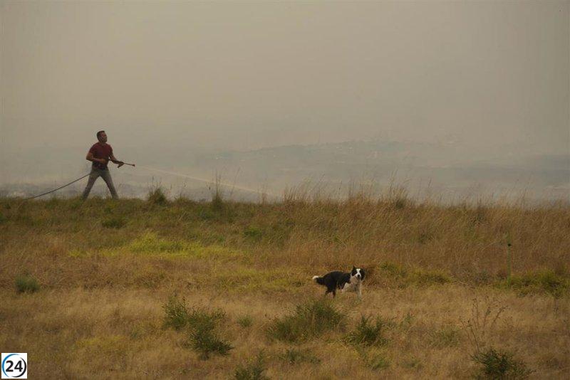 Militares de la Brilat se unen a la lucha contra incendios.