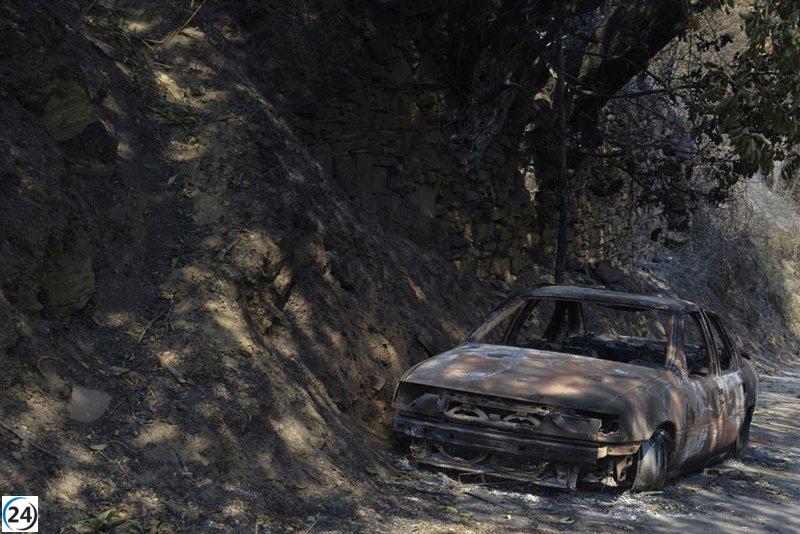 Once detenidos y 22 bajo investigación por causar incendios en Galicia.