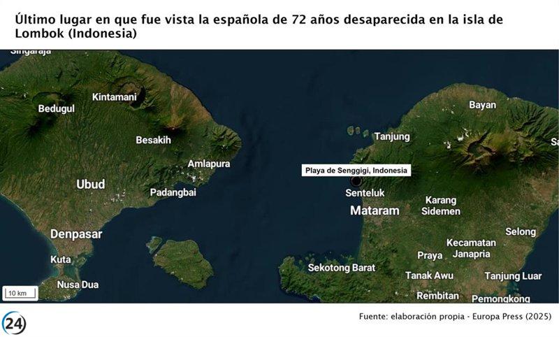 Encuentran el cuerpo de la española desaparecida en Indonesia; se arresta a dos sospechosos.
