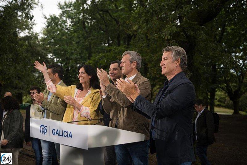 Feijóo arranca la temporada política en Galicia a pesar del mal tiempo: