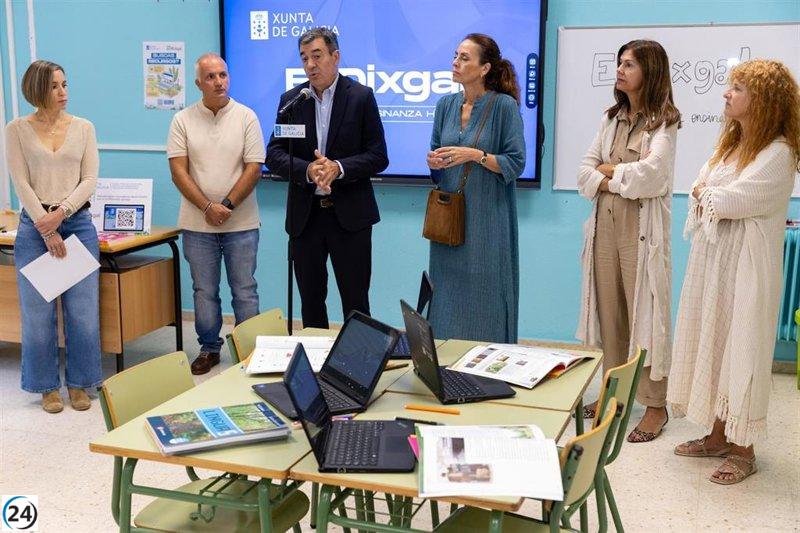 El 82% de los 597 colegios que utilizan 'E-Dixgal' incluyen libros de texto para 5º y 6º de Primaria en este nuevo año escolar.