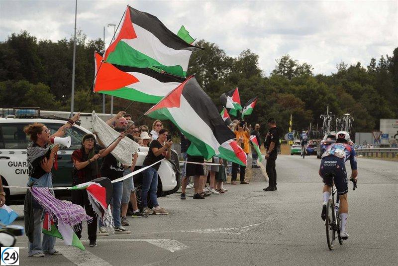 Liberan a los diez arrestados durante las manifestaciones pro palestinas en Lugo.
