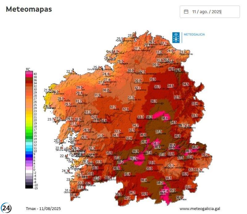Galicia vive su verano más caluroso en la historia desde 2025.