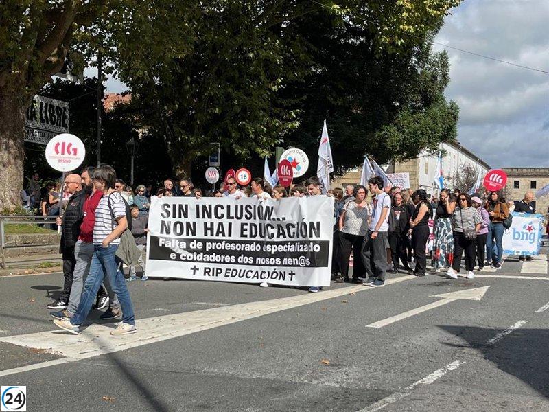 Masivas protestas en Santiago demandan más inversión en educación y atención a la diversidad.