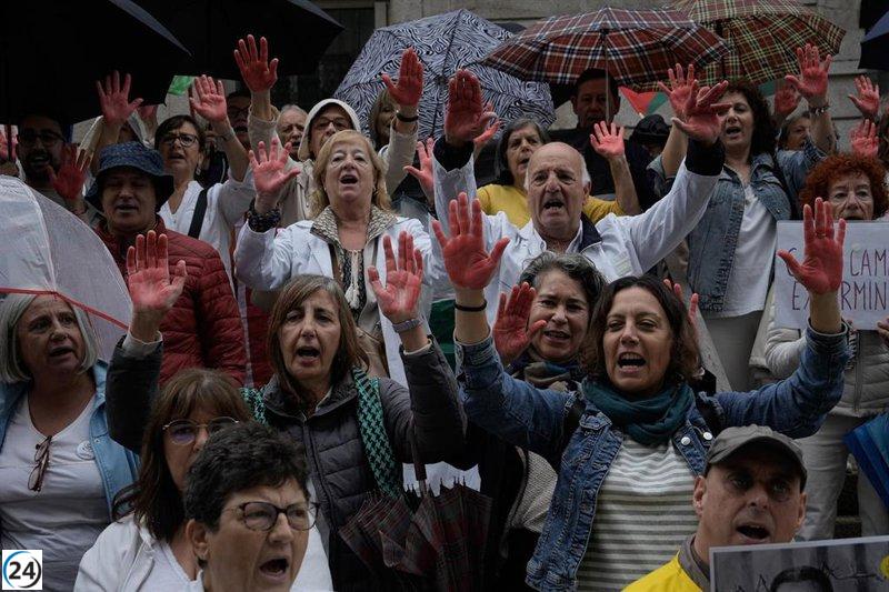 Cien vigueses respaldan a médicos de Gaza: