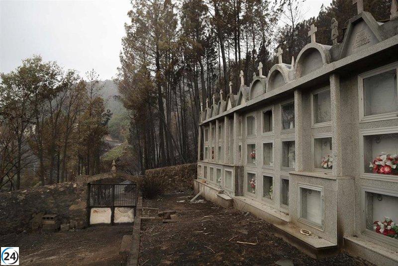 Controlado el incendio en Lobios y estabilizada la situación en Pontón, donde han ardido 2.000 hectáreas.