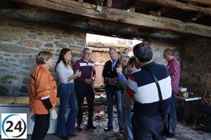 La Xunta otorga 1,4 millones en ayudas a propietarios de viviendas perjudicadas por incendios.