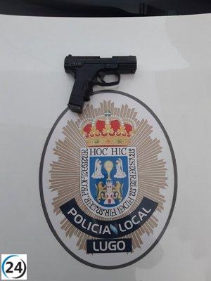 Dos arrestados en Lugo tras conflicto armado con pistola de aire comprimido.