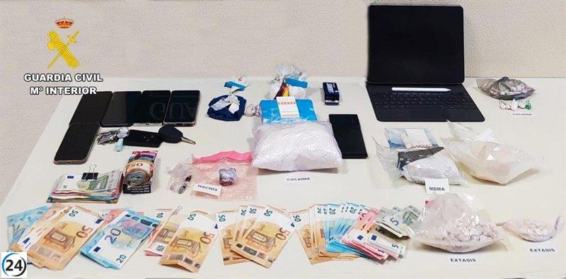 Cuatro arrestos en A Coruña por tráfico de drogas.