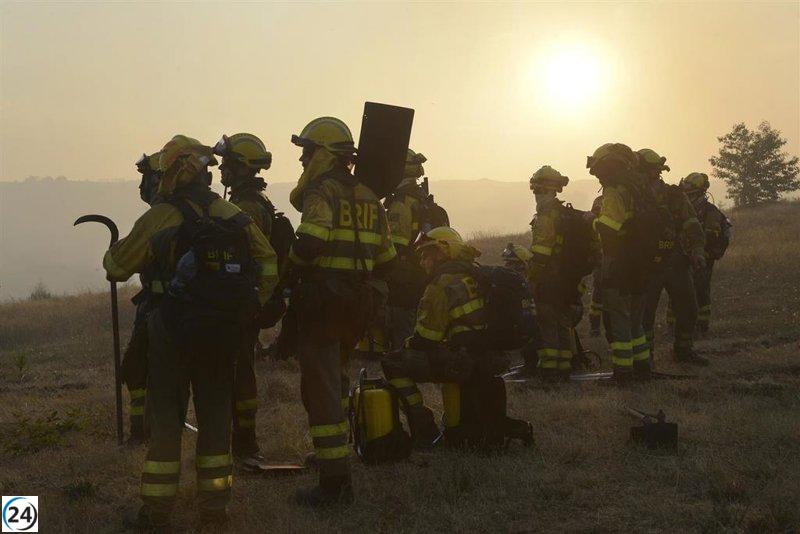 Incendio en Piñor (Ourense) daña 17 hectáreas, pero ya está controlado.