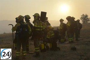 Incendio en Piñor (Ourense) daña 17 hectáreas, pero ya está controlado.