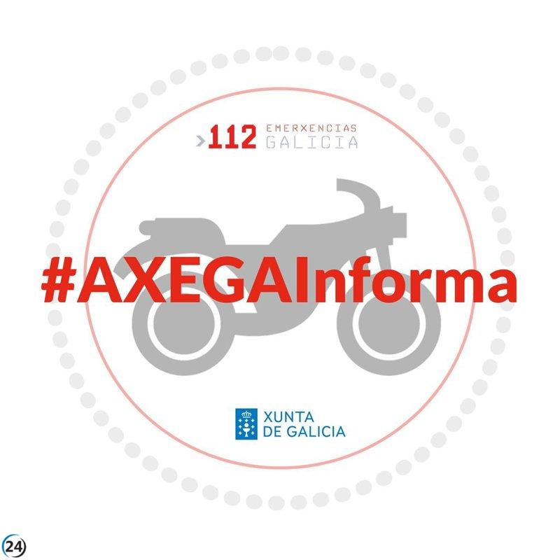 Fallece motociclista tras caída en la A-55 en Mos.