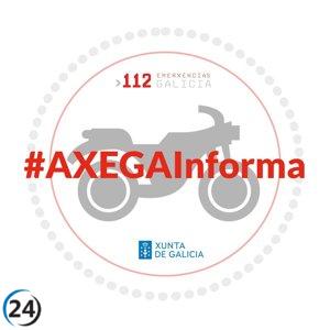 Fallece motociclista tras caída en la A-55 en Mos.