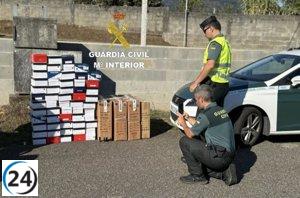 Desmantelan en Tui un lote de cientos de zapatos ilegales provenientes de China.