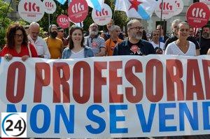 CIG-Ensino programará huelgas para finales de octubre si la Xunta no responde a demandas laborales.