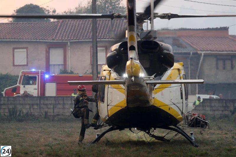 Fuego controlado en Fisterra tras consumir más de 24 hectáreas de terreno.